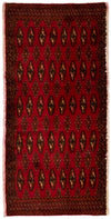 Turkaman Rug 60x130cm - Persian Rugs - Rectangle / Red / 60 x 130 cm Rectangle