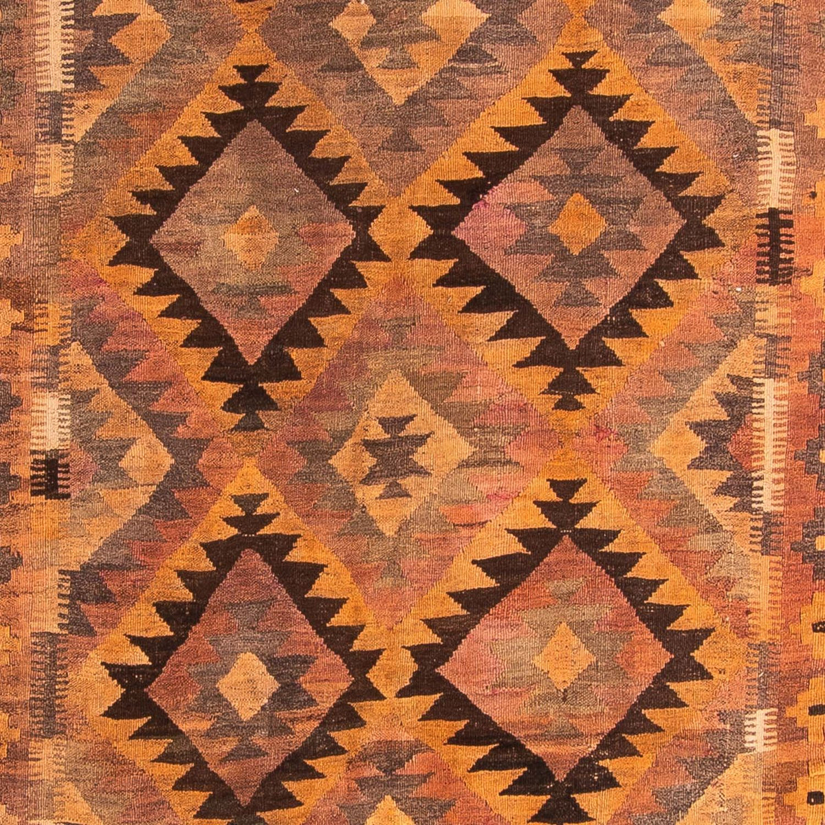 Runner Kelim Rug - Old - 330 x 190 cm - multicolored