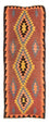 Runner Kelim Rug - Old - 295 x 115 cm - multicolored