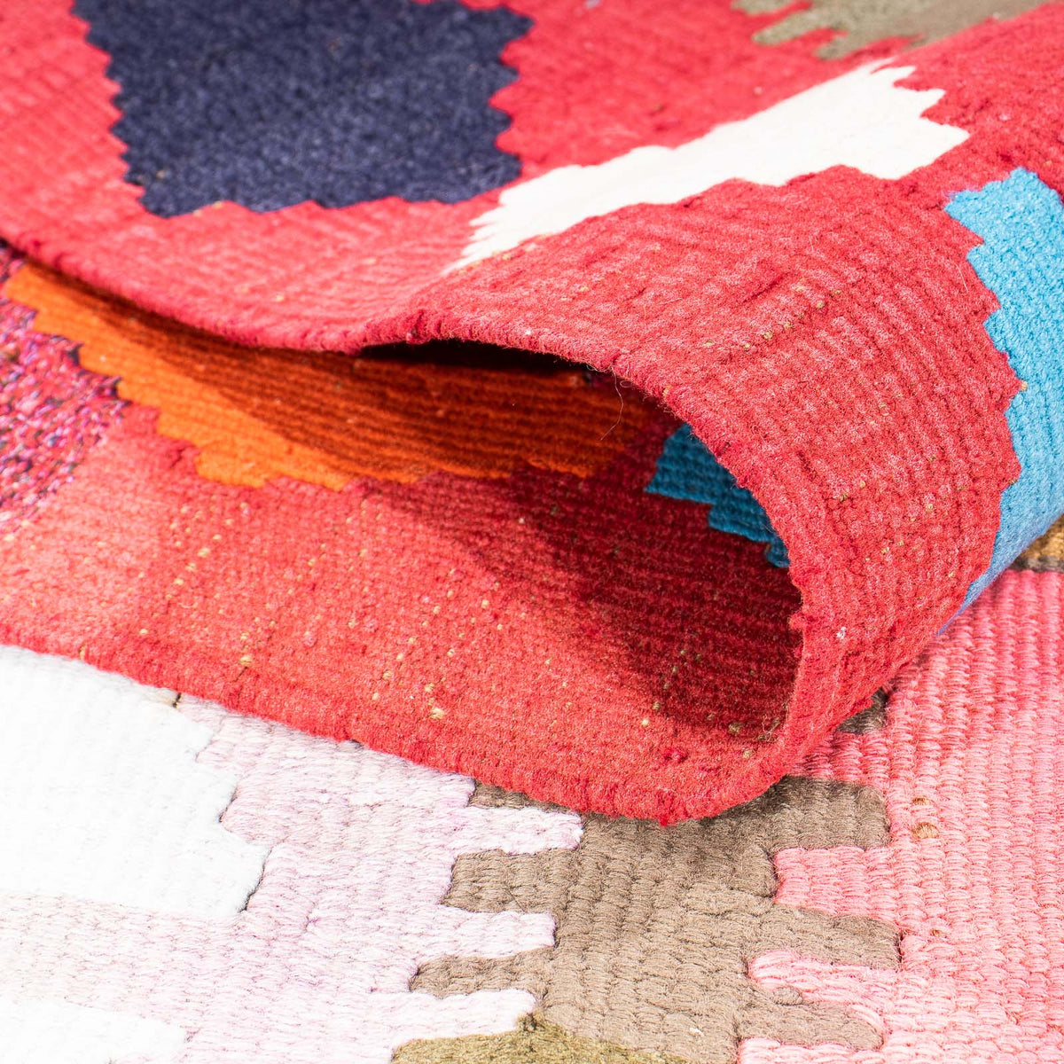 Runner Kelim Rug - Old - 345 x 122 cm - multicolored