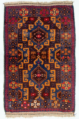 Belutsch Rug - 123 x 80 cm - multicolored