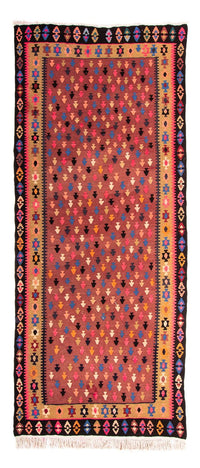 Runner Kelim Rug - Old - 330 x 145 cm - multicolored