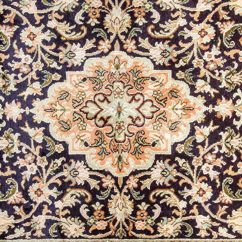 Silk Rug - Kashmir Silk - 156 x 95 cm - dark blue