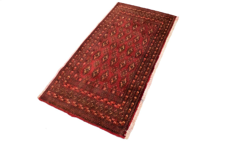 Turkaman Rug - 130 x 60 cm - red