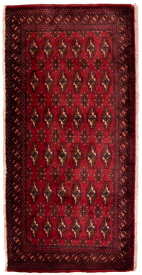 Turkaman Rug - 130 x 60 cm - red