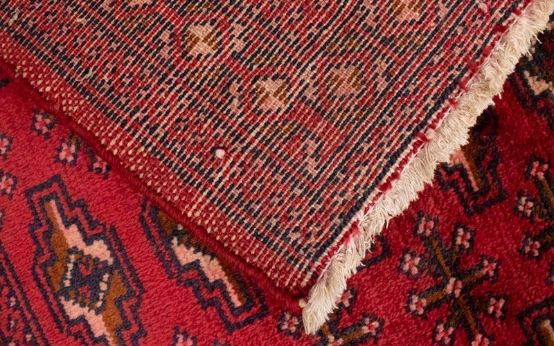 Turkaman Rug - 130 x 60 cm - red
