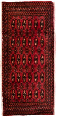 Turkaman Rug - 130 x 60 cm - red