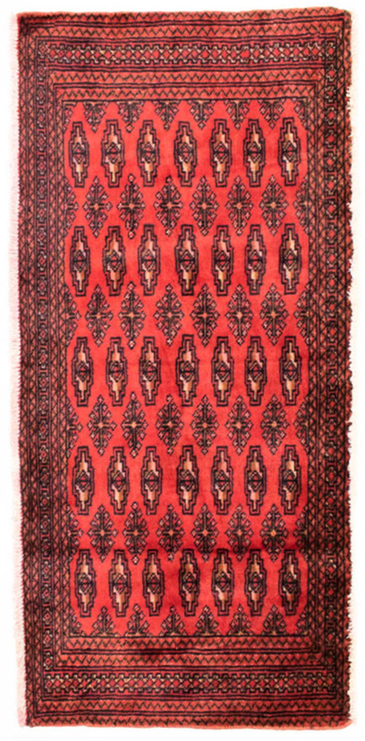 Turkaman Rug - 130 x 60 cm - red