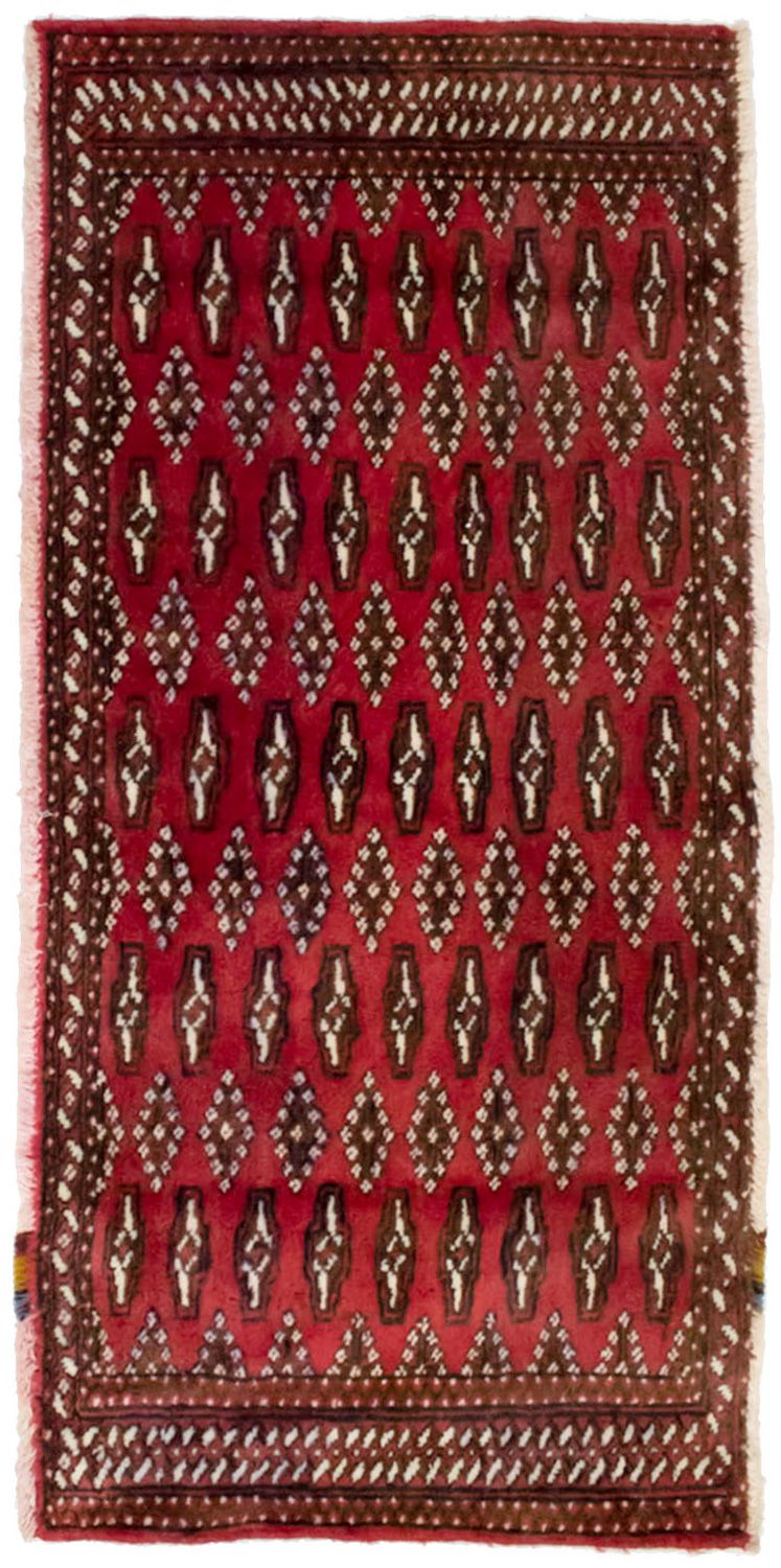Turkaman Rug - 130 x 60 cm - red