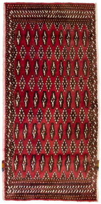 Turkaman Rug - 130 x 60 cm - red