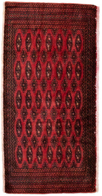 Turkaman Rug - 130 x 60 cm - red