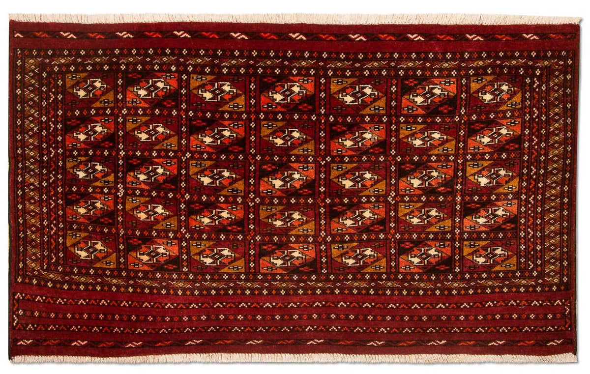 Turkaman Rug - 115 x 67 cm - red