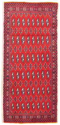 Turkaman Rug - 130 x 60 cm - red