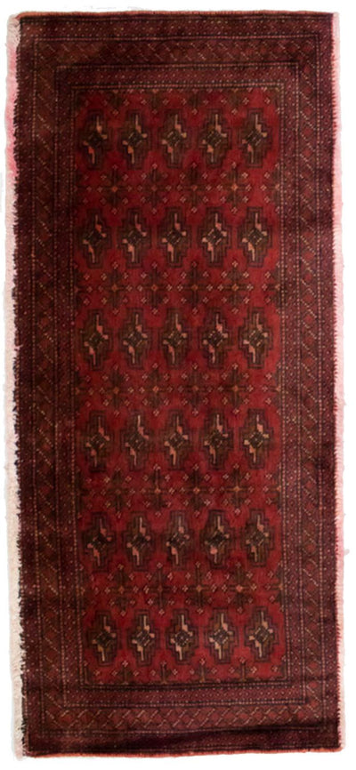 Turkaman Rug 60x130cm - Persian Rugs - red