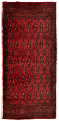 Turkaman Rug - 130 x 60 cm - red