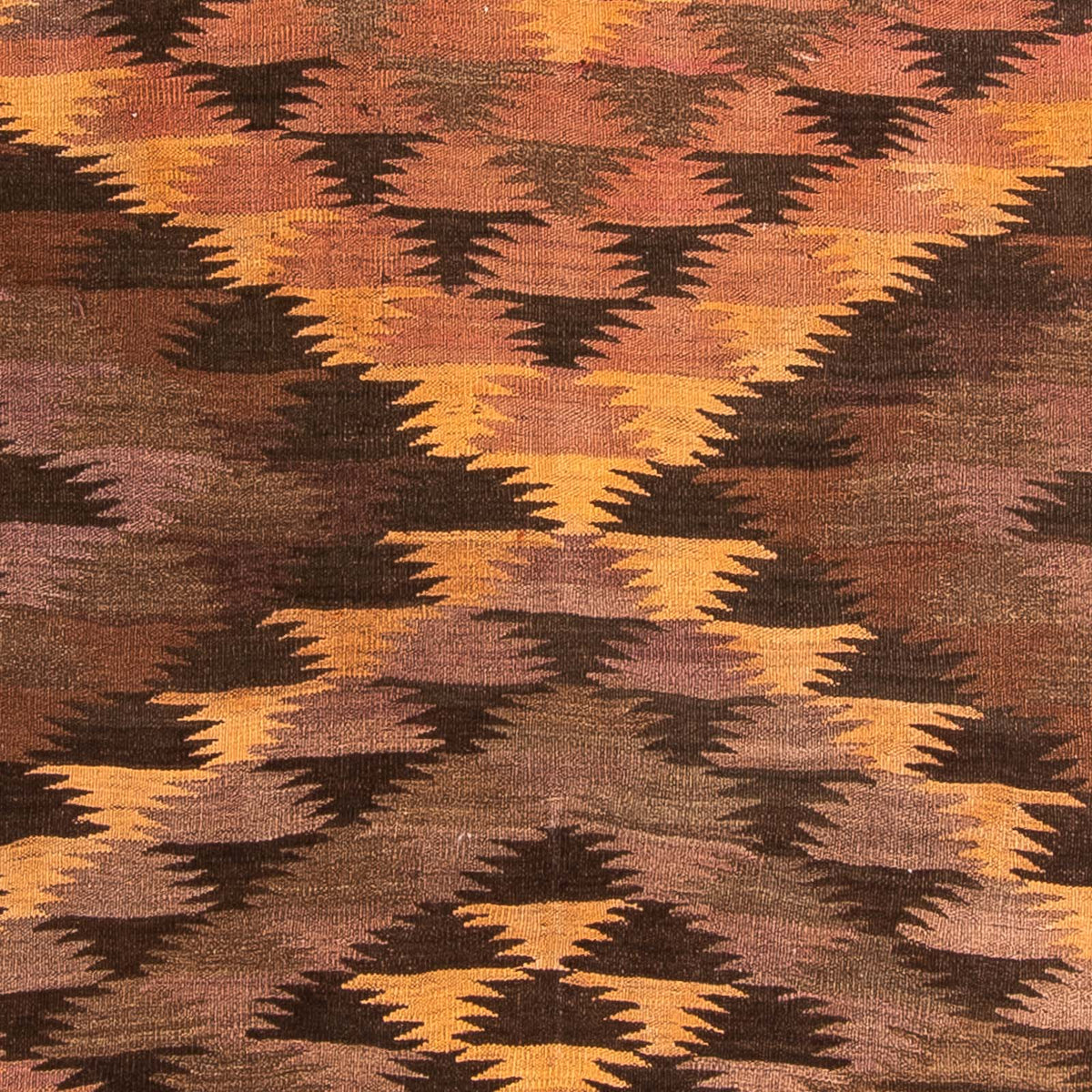 Runner Kelim Rug - Old - 380 x 145 cm - multicolored