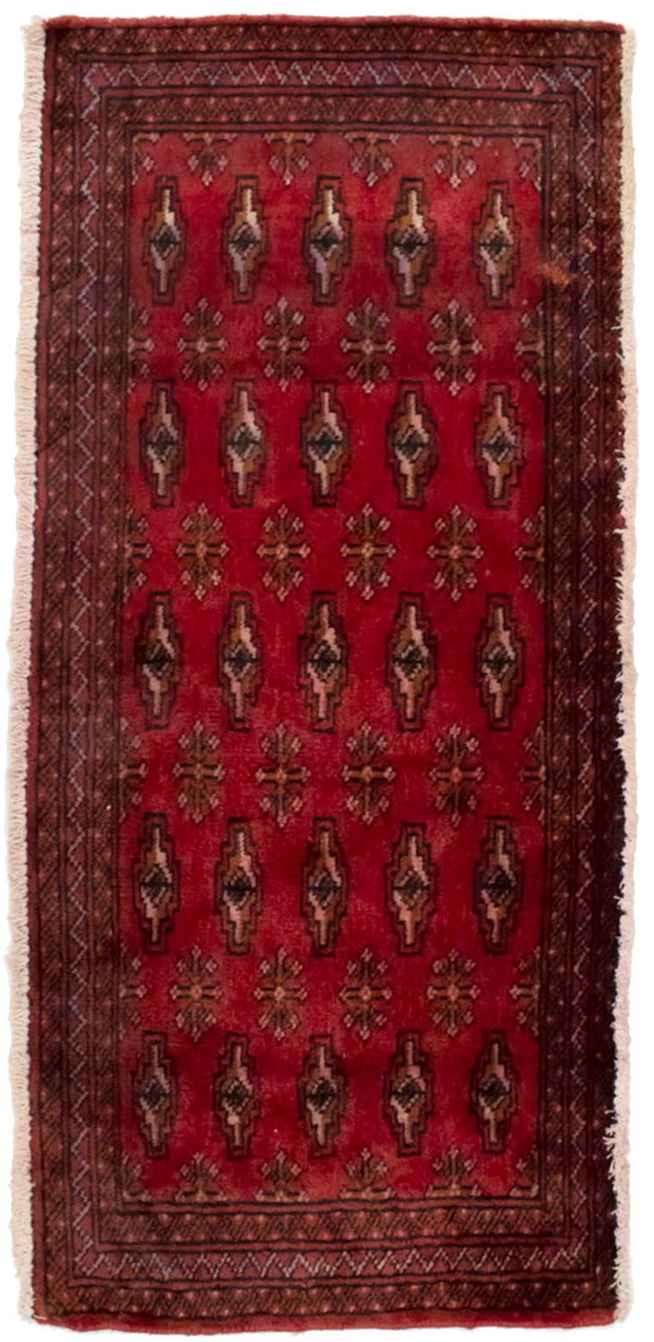 Turkaman Rug - 130 x 60 cm - red
