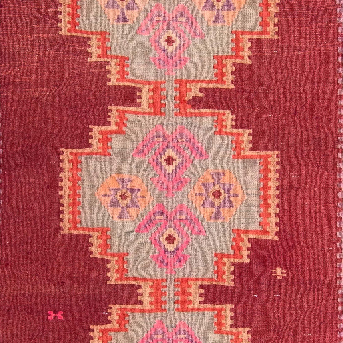 Runner Kelim Rug - Old - 395 x 180 cm - multicolored