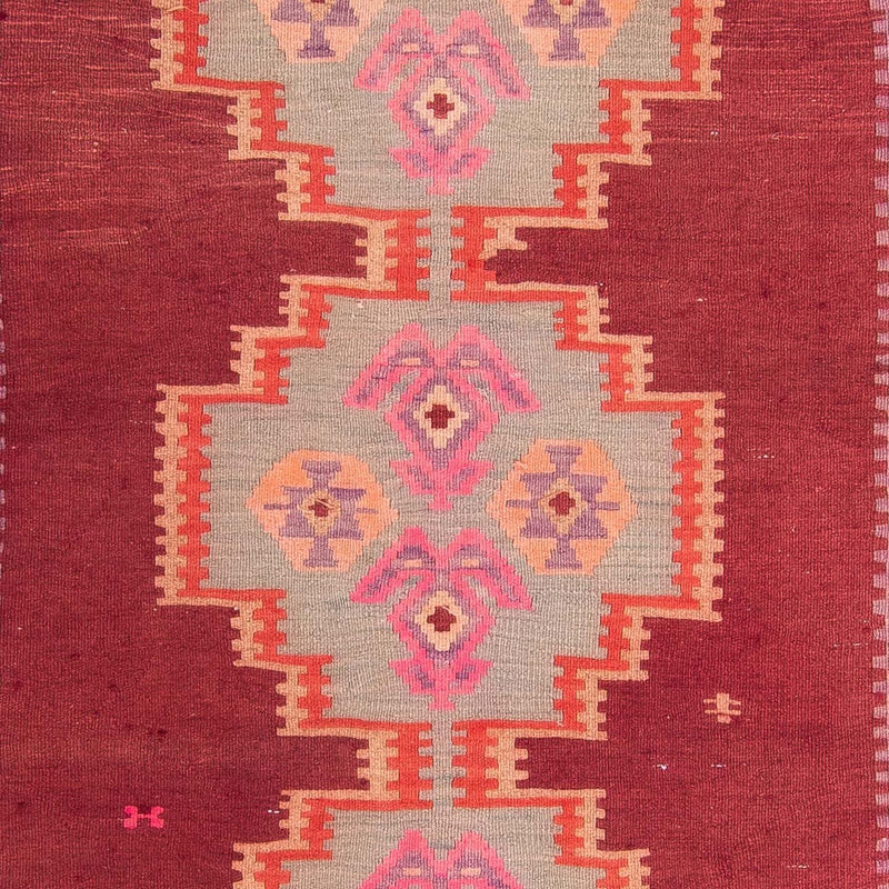 Runner Kelim Rug - Old - 395 x 180 cm - multicolored