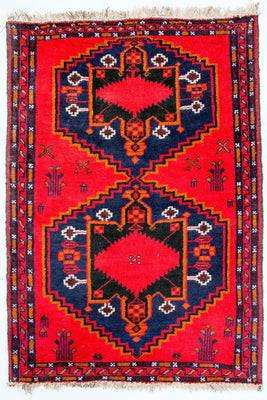 Belutsch Rug - 141 x 92 cm - red
