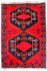 Belutsch Rug - 141 x 92 cm - red