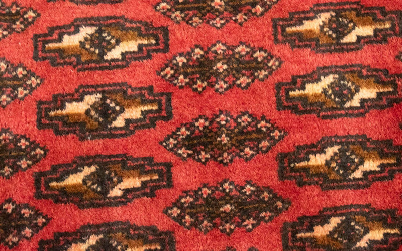 Runner Turkaman Rug - 100 x 50 cm - red