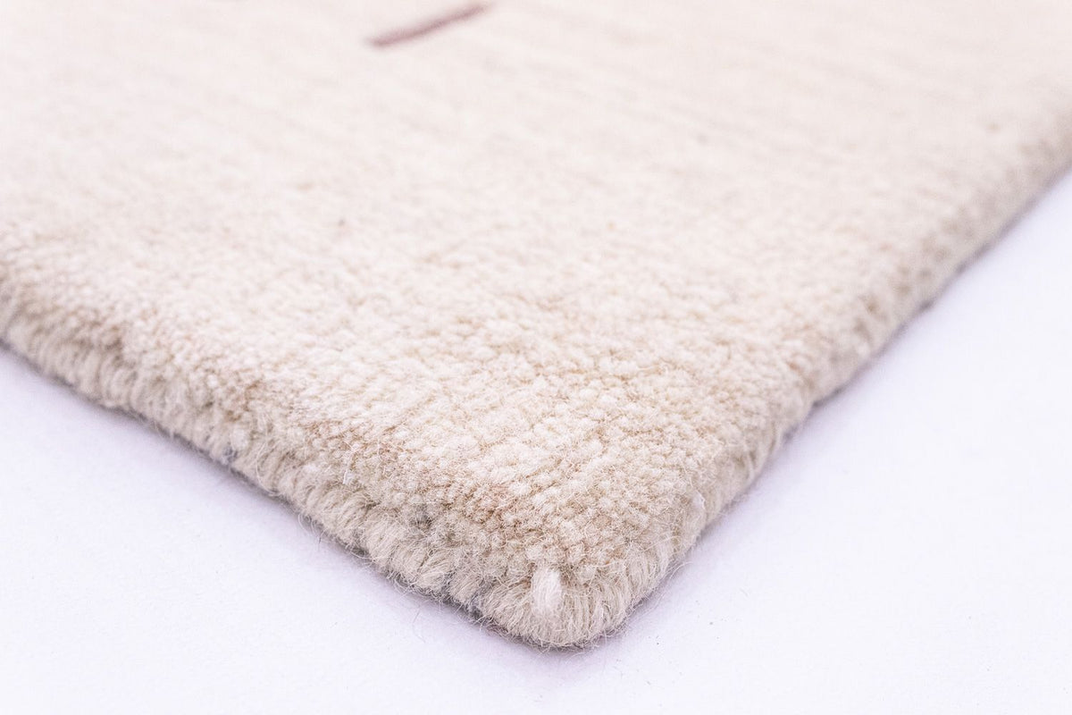 Wool Rug - 197 x 144 cm - natural