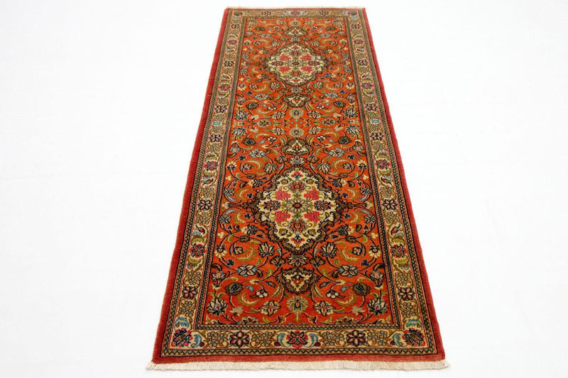 Runner Perser Rug - Ghom - 213 x 70 cm - orange