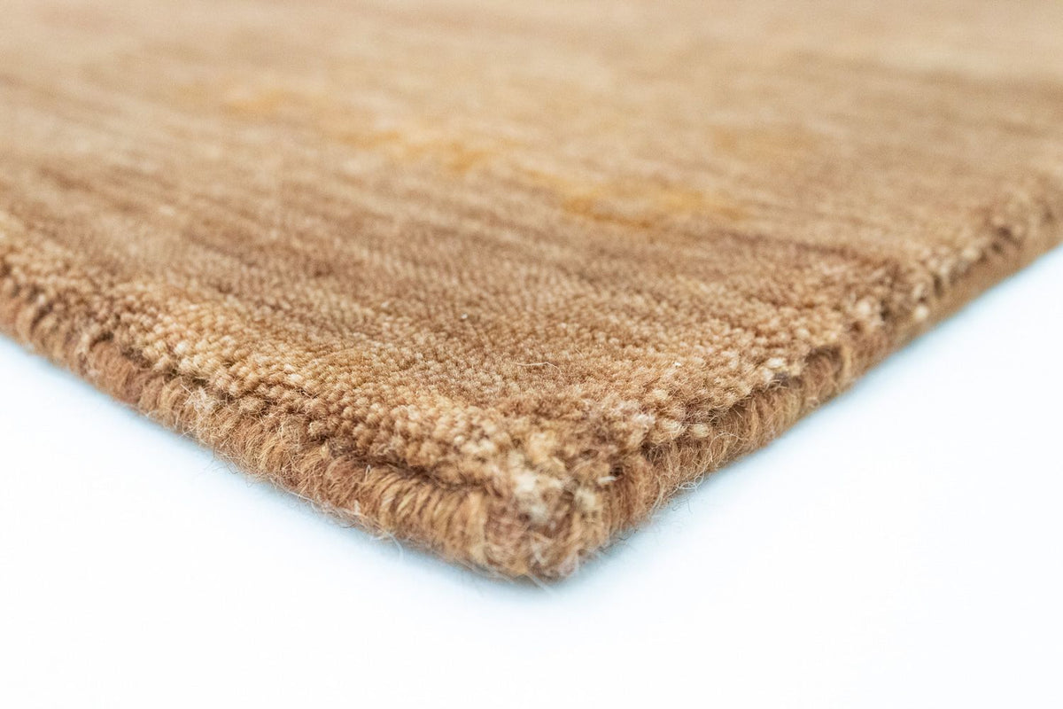 Wool Rug - 141 x 73 cm - brown