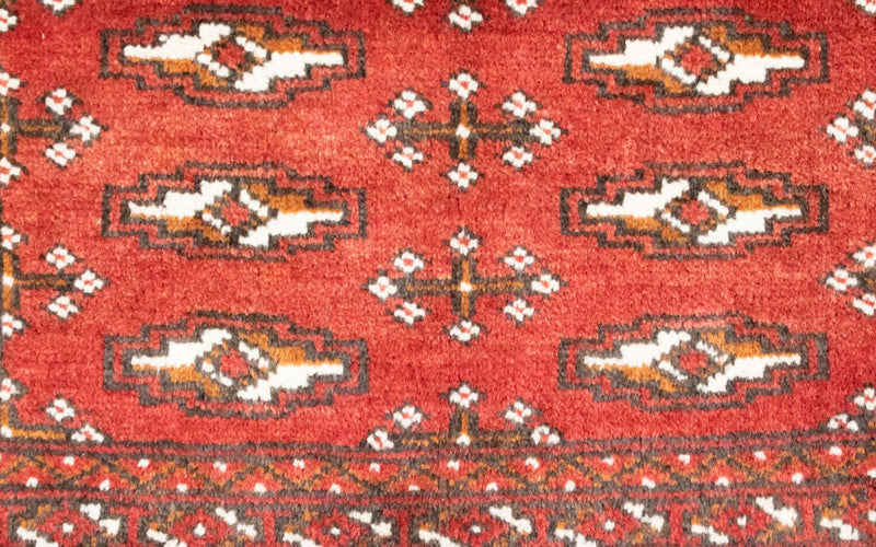 Runner Turkaman Rug - 100 x 50 cm - red