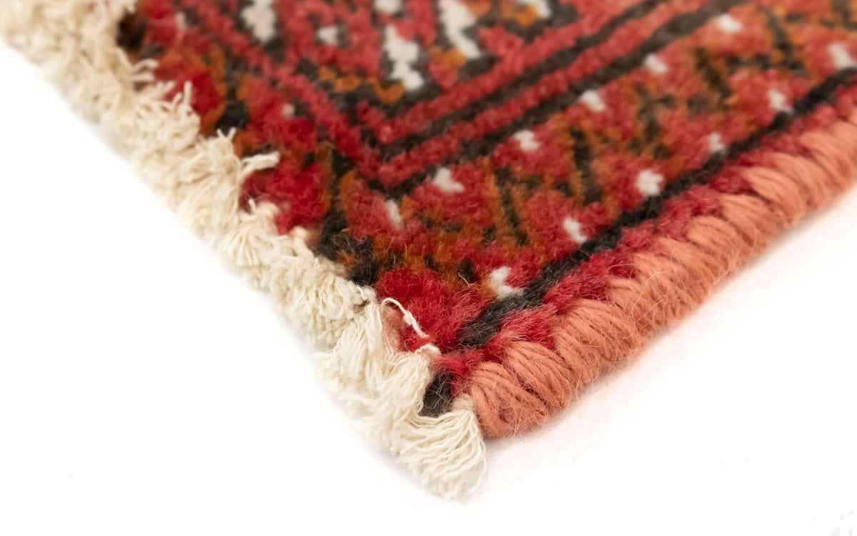 Runner Turkaman Rug - 100 x 50 cm - red