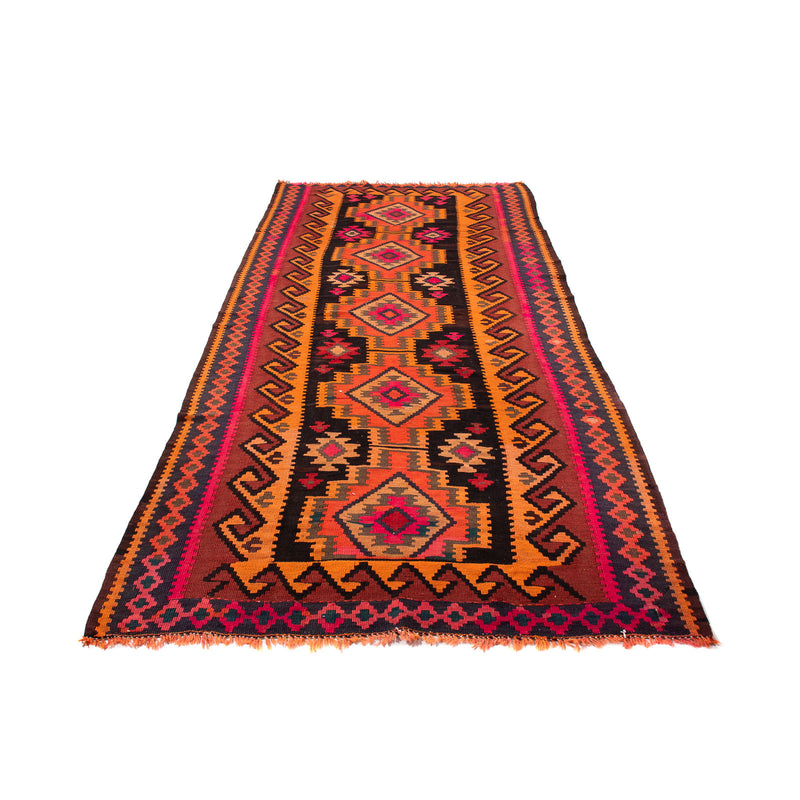 Runner Kelim Rug - Old - 225 x 150 cm - multicolored