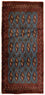 Turkaman Rug - 130 x 60 cm - blue