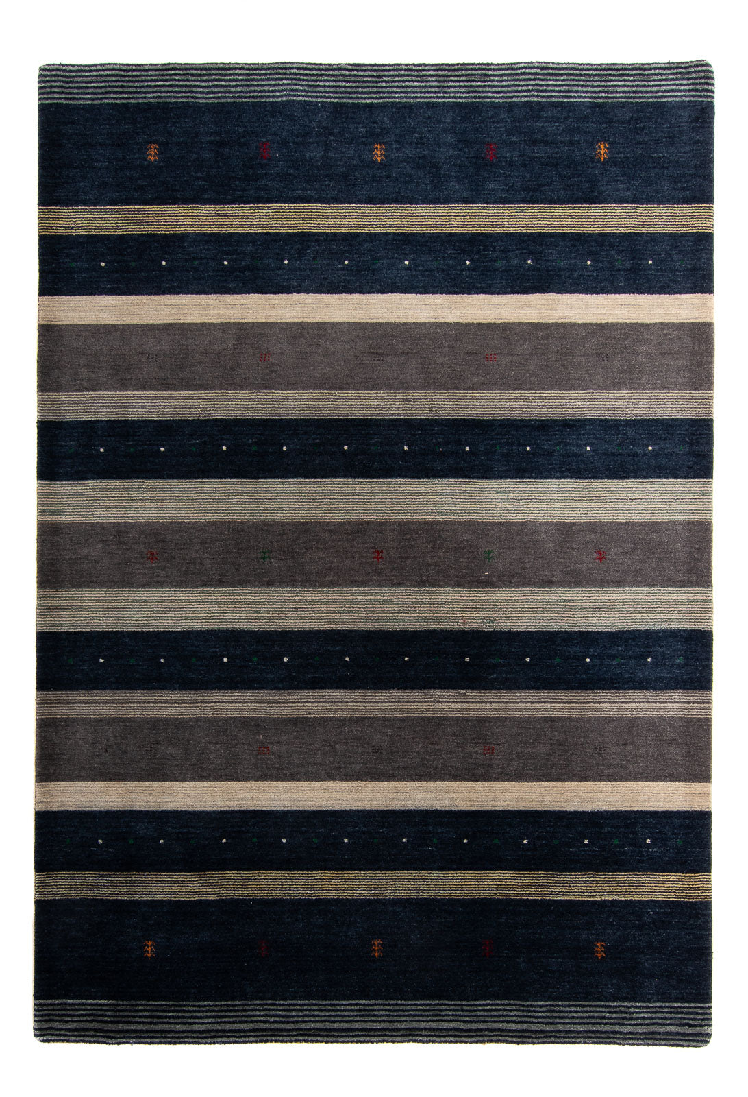 Gabbeh Rug - Loribaft Softy - 240 x 172 cm - dark blue