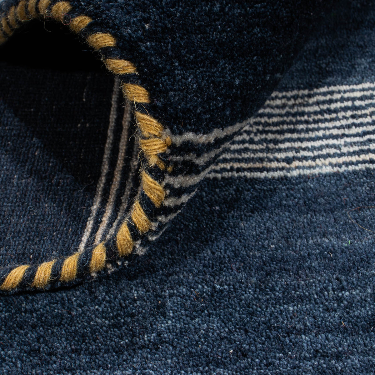 Gabbeh Rug - Loribaft Softy - 240 x 172 cm - dark blue