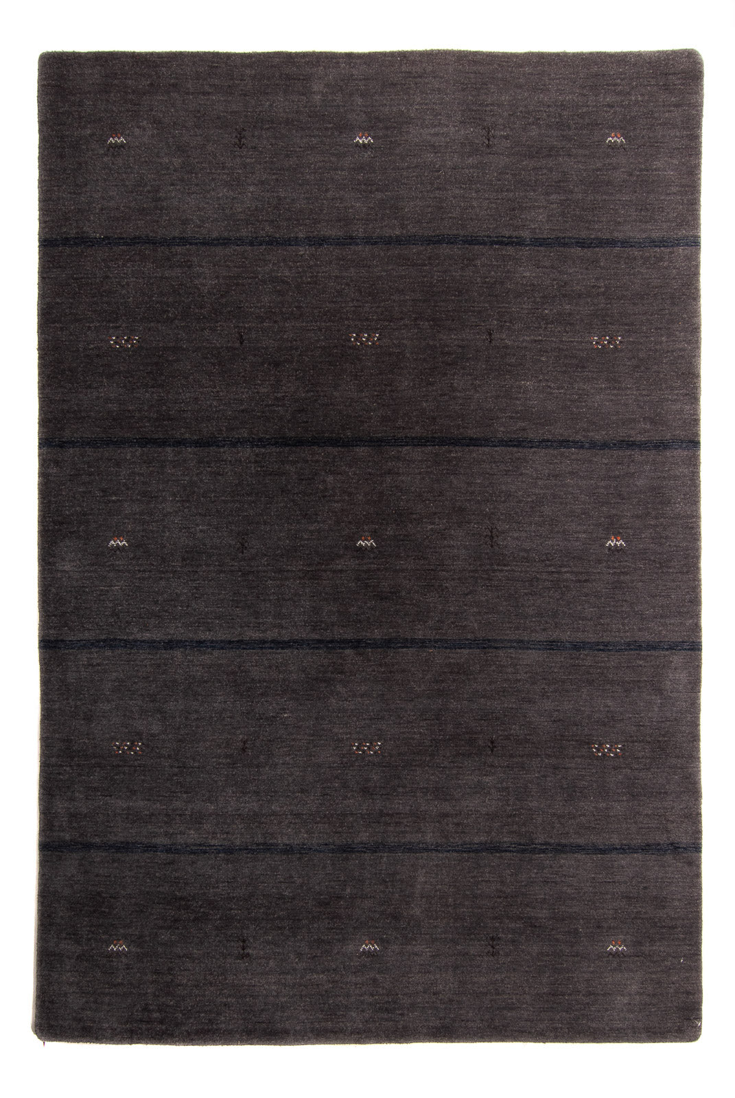 Gabbeh Rug - Loribaft Softy - 240 x 173 cm - dark brown