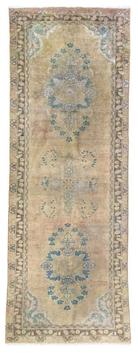 Runner Perser Rug - Keshan - 305 x 120 cm - brown
