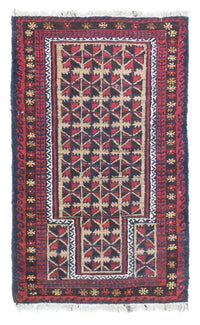 Belutsch Rug - 129 x 78 cm - blue