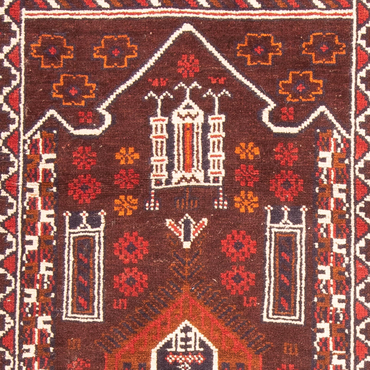 Belutsch Rug - 127 x 80 cm - brown