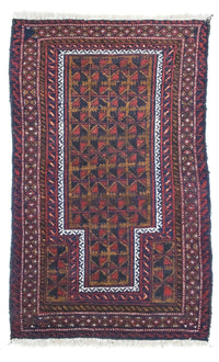 Belutsch Rug - 136 x 83 cm - brown
