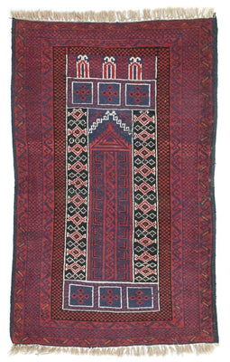 Belutsch Rug - 131 x 85 cm - red