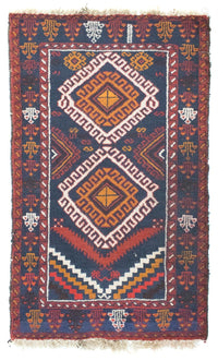 Belutsch Rug - 130 x 76 cm - blue