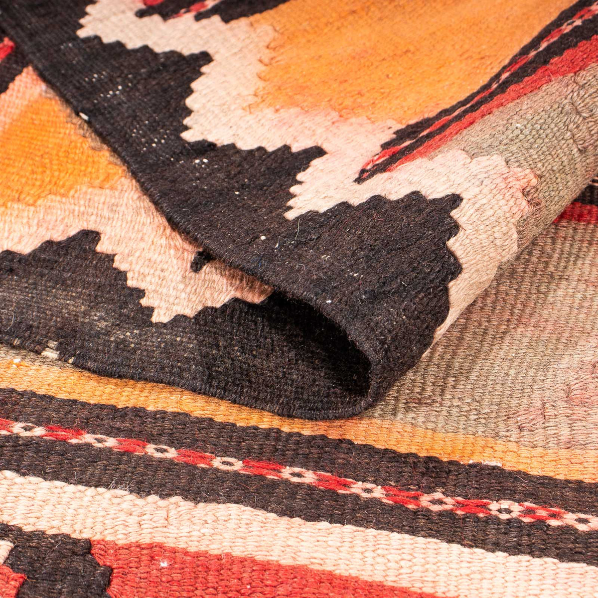 Runner Kelim Rug - Old - 310 x 150 cm - multicolored