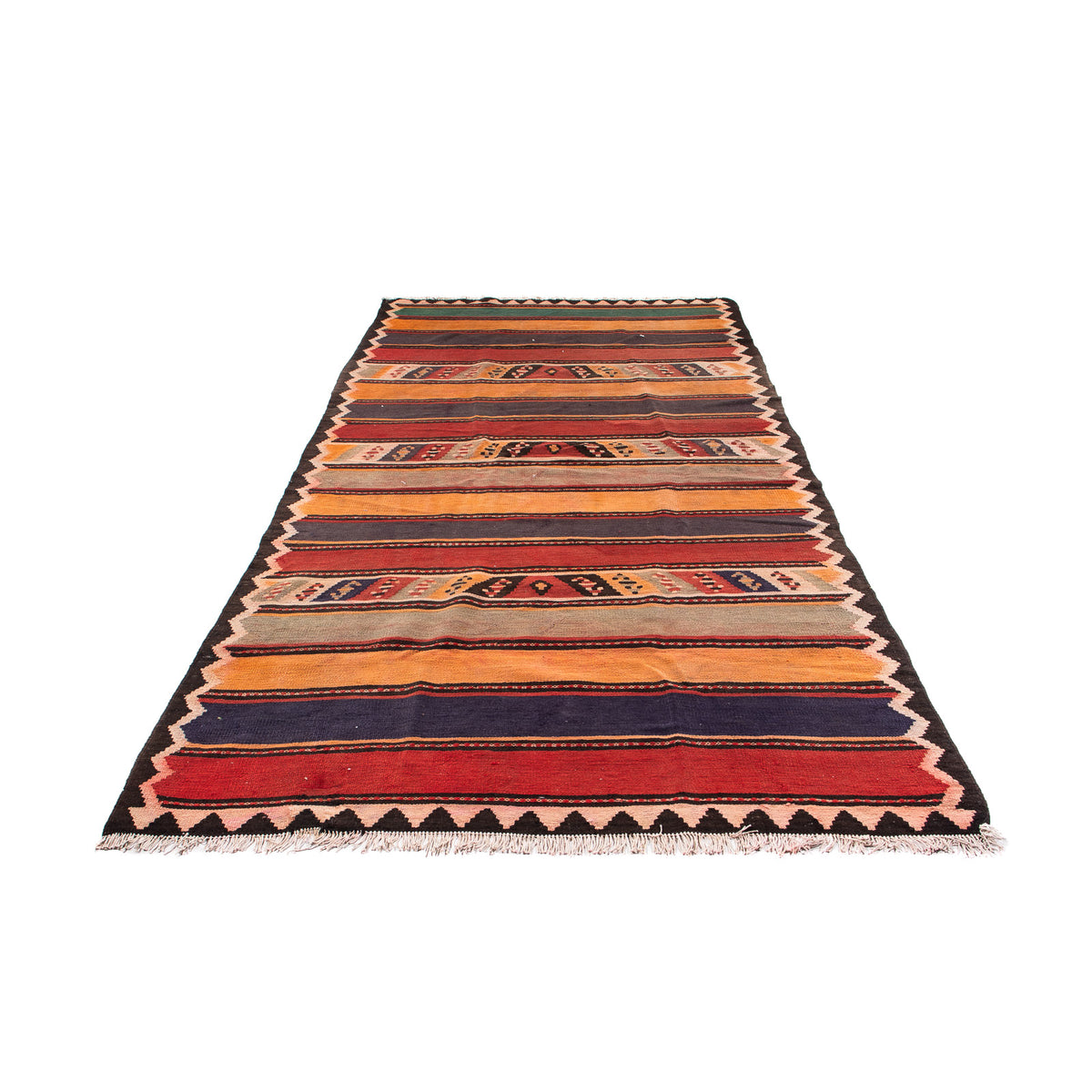 Runner Kelim Rug - Old - 310 x 150 cm - multicolored