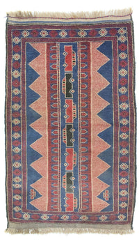 Belutsch Rug - 160 x 84 cm - blue