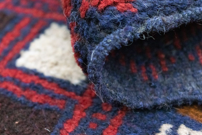 Belutsch Rug - 124 x 76 cm - blue