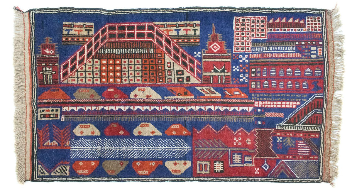 Belutsch Rug - 150 x 91 cm - multicolored