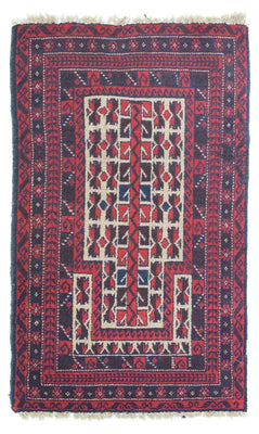 Belutsch Rug - 125 x 74 cm - red