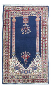 Turkaman Rug - 167 x 100 cm - blue