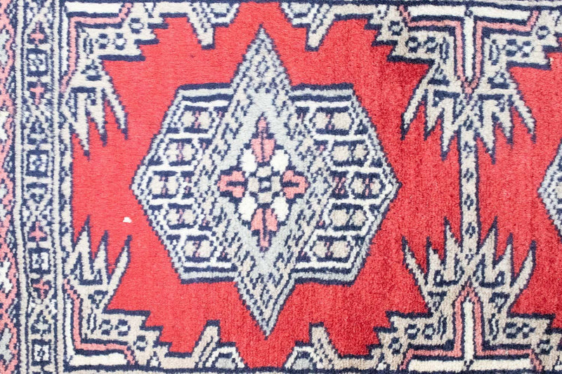 Runner Pakistani Rug - 160 x 50 cm - red